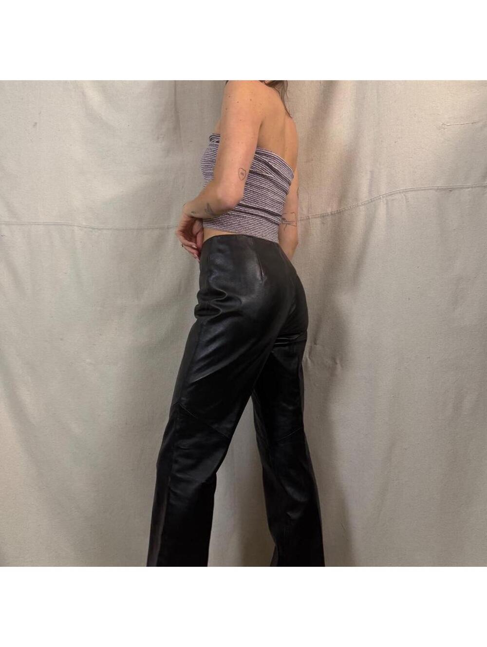 Vintage Sutton Studio Black Leather Pants